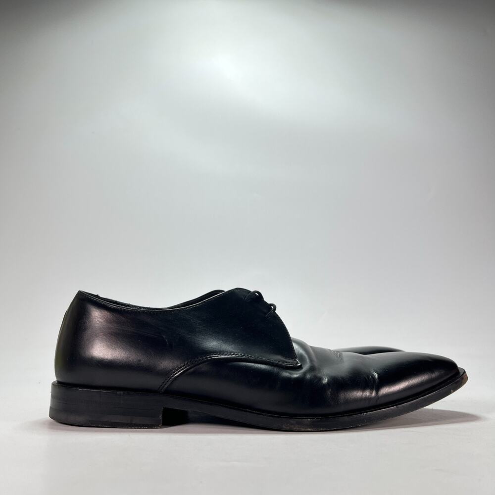 Vero Cuoio Black Leather Oxford Formal Dress Shoes Men's Size 7.5 US 40 EU